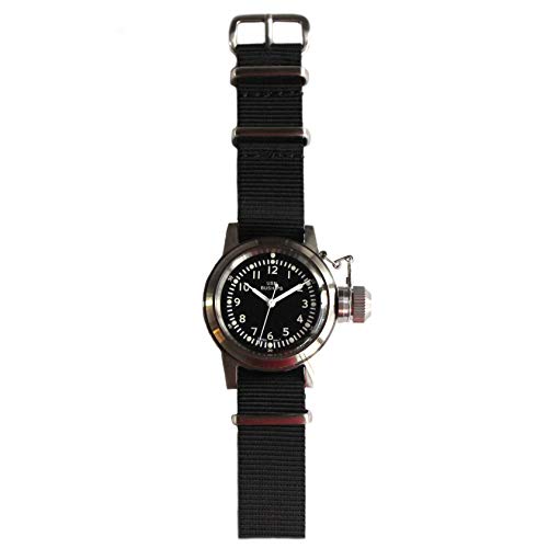 [Naval watch co.] ミリタリーウォッチNaval military watch Mil.-04 SV/BK US MARINE USN BUSHIPS type